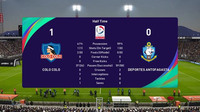 PES 2021 | Colo Colo vs Deportes Antofagasta - Chile Primera Division | 26/09/2020 | 1080p 60FPS смотреть онлайн