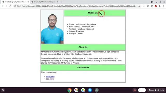 How to Make a Simple Biography Using HTML смотреть онлайн