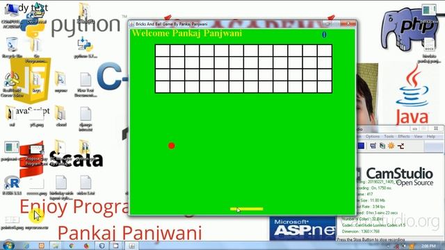 Brick Breaker Game Project | Java Swing Netbeans | By Pankaj Panjwani смотреть онлайн