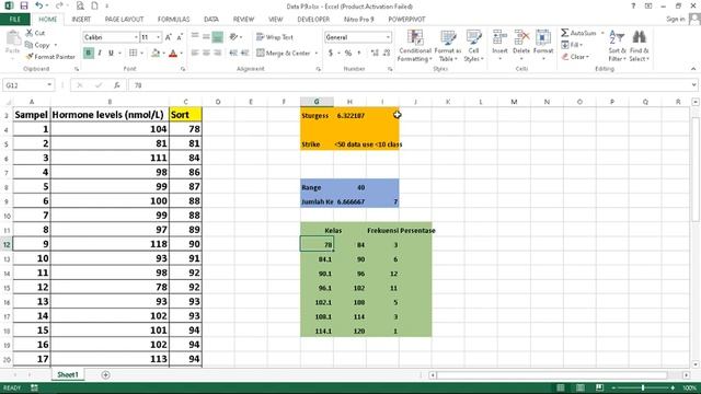 Tutorial Penyusunan Kelas Interval dengan Excel смотреть онлайн