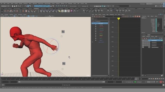 Animation Mirror Helper. Скрипт для MAYA. смотреть онлайн
