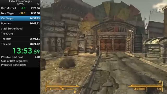 Fallout: New Vegas Speedrun Any% RTA 24:54 [27:16] Former WR смотреть онлайн