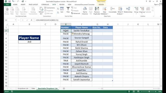Dynamic Searchable Drop Down List in Excel in HINDI - Lesson 75 смотреть онлайн
