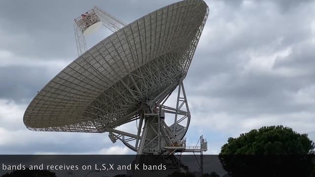NASA MDSCC Antenna 63 moving in azimuth and elevation. смотреть онлайн