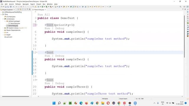 Using priority attribute (TestNG - Part 6) смотреть онлайн