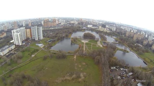 Парк "Дружбы" Москва-вид с высоты птичьего полёта смотреть онлайн