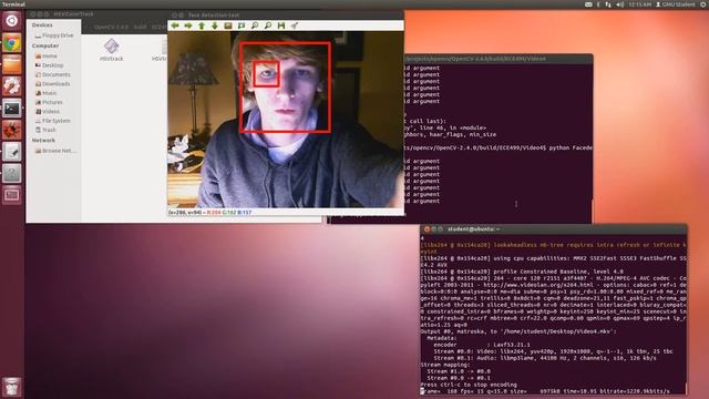OpenCV: Facial Detection and Right Eye detection смотреть онлайн