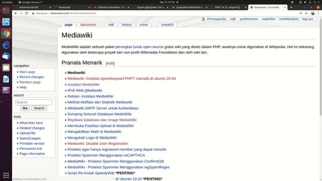 20201210 uji nyali instalasi mediawiki dengan openlitespeed di ubuntu 20.04 GAGAL смотреть онлайн
