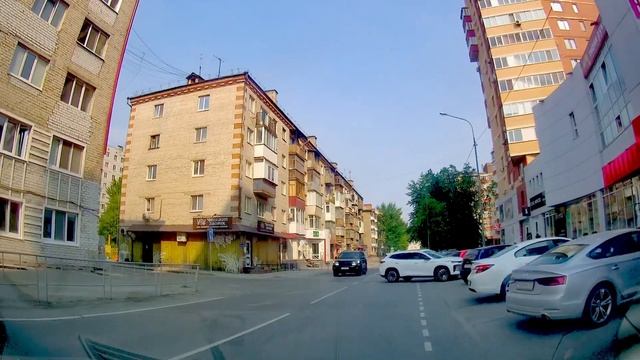 Движение на автомобиле по Тюмени до магазина на Фабричной и на Киевскую смотреть онлайн