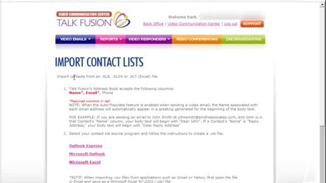 Импорт email адресов в адресную книгу из MS Exel смотреть онлайн