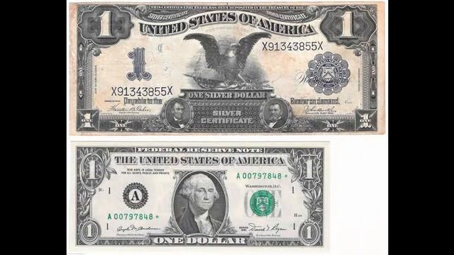USA 1899 - 1 Dollar Silver Certificate Black Eagle