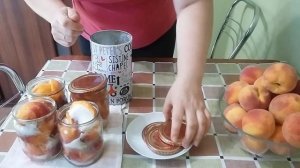 Персики в собственному соку. Вкусная заготовка на зиму.