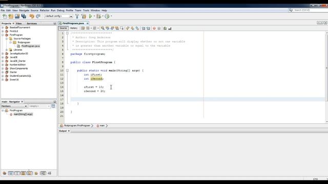 First Java Program using NetBeans смотреть онлайн