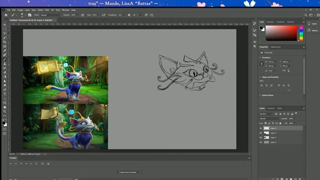 Пытаюсь нарисовать Юми в Фотошопе смотреть онлайн