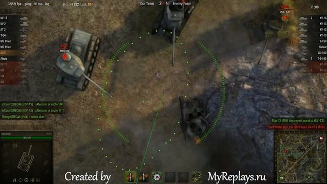 WOT: Karelia - SU-5 - 4 frags - смотреть онлайн