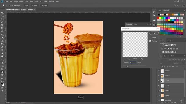 The EASY Drink Poster Design in Photoshop | Adobe E-Learning смотреть онлайн