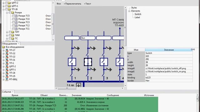 ОИК "Телеконтроль" - Встроенные мнемосхемы смотреть онлайн