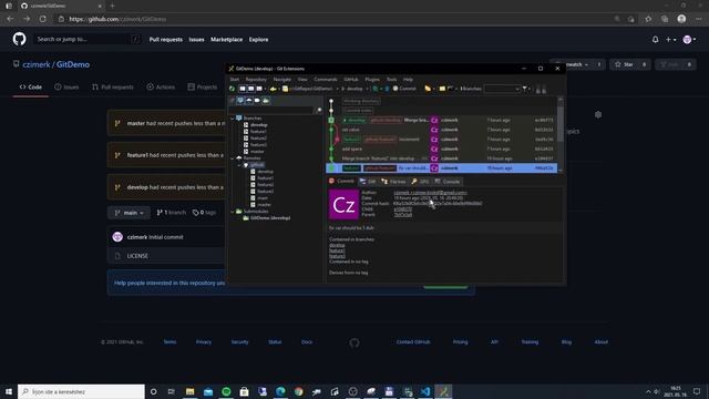 S1E16 - Verziókezelés (3/3), Git - demo - fetch, pull, push смотреть онлайн