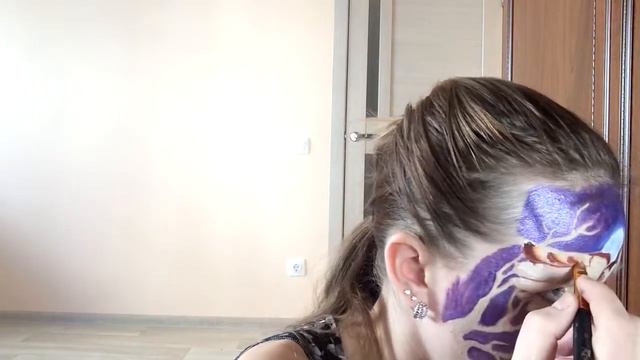 OWL Make up/ Сова на фоне луны смотреть онлайн