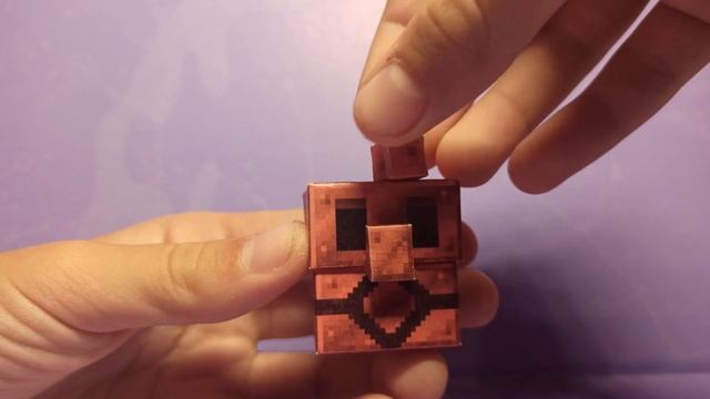 How to make a paper Copper Golem. Minecraft Papercraft смотреть онлайн