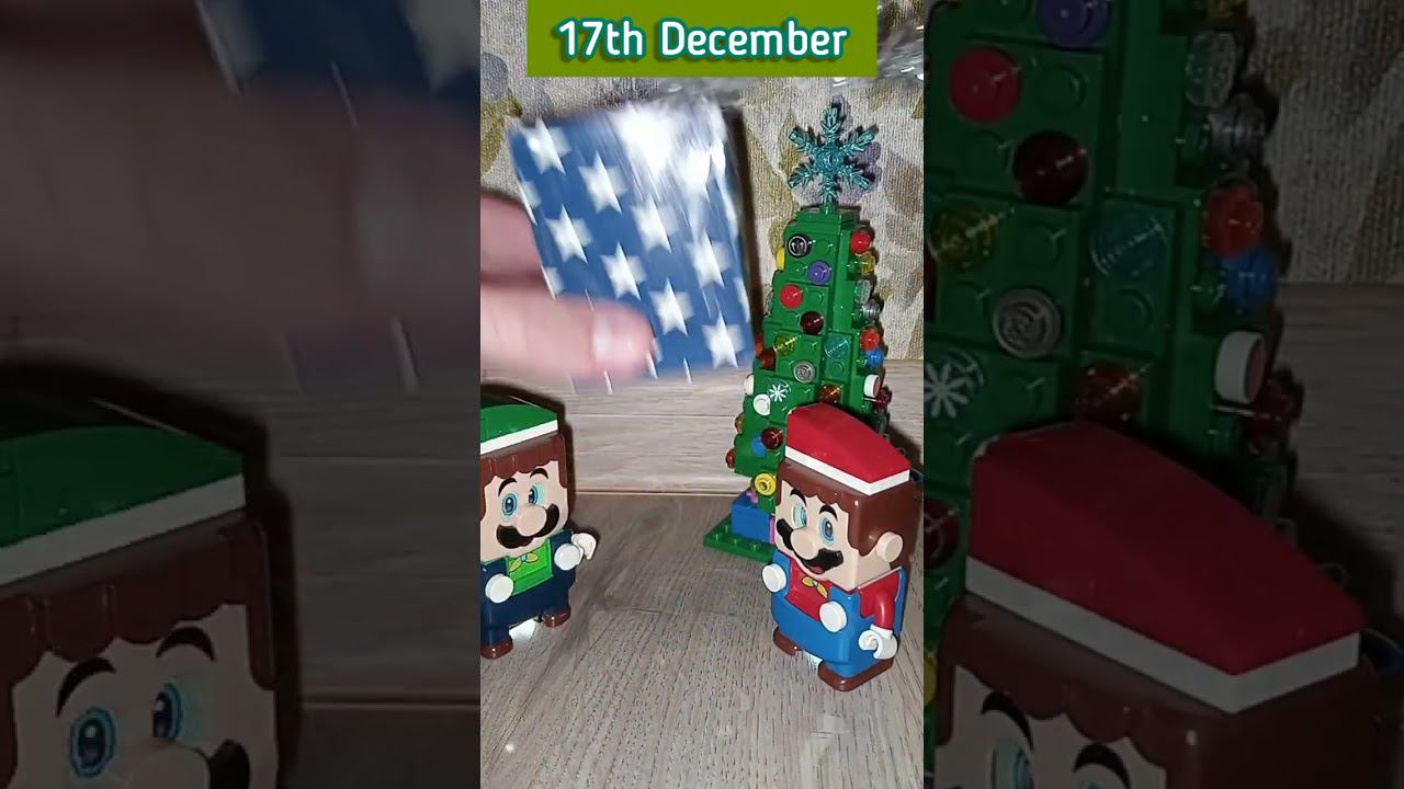 My Christmas & New Year Advent Calendar mini surprises by Lego Super Mario & Luigi. Day 17 #shorts смотреть онлайн
