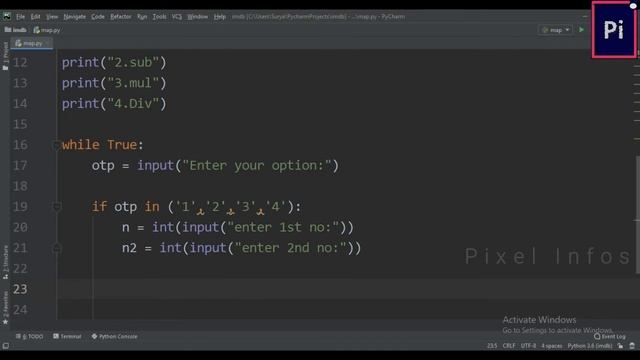 Calculator Program | Python || Pixel Infos смотреть онлайн