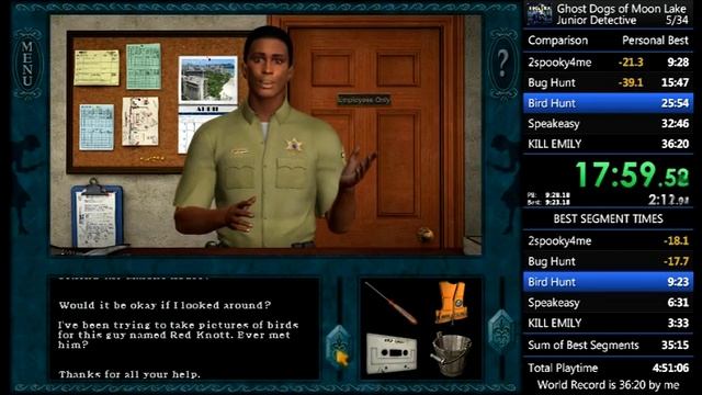 Nancy Drew: Ghost Dogs of Moon Lake Speedrun [WR][35:01] смотреть онлайн
