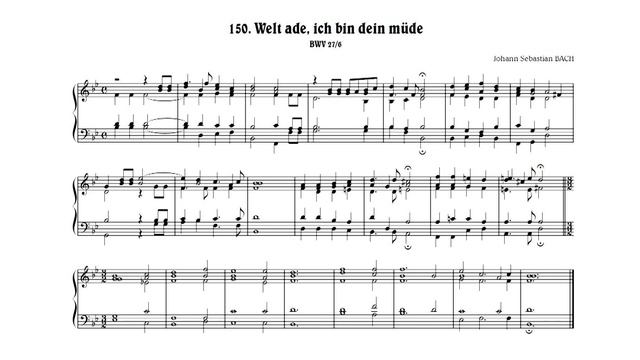 J.S.Bach: Welt ade, ich bin dein müde, BWV 27/6 смотреть онлайн