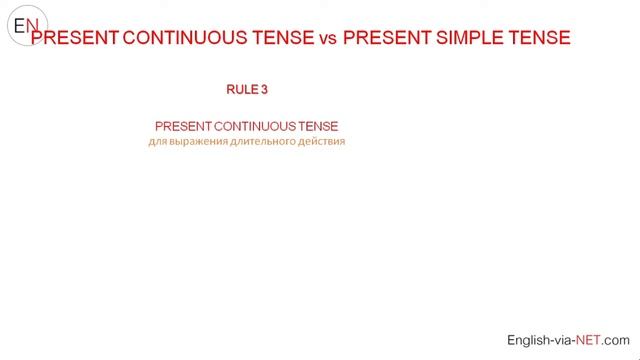 Present Simple vs Present Continious: Elementary level смотреть онлайн