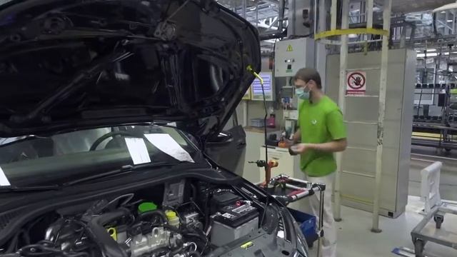 SKODA  конвейер по сборке автомобилей