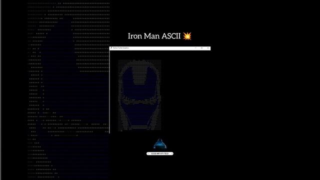 Iron Man using Python #ASCII #ironman #avengers смотреть онлайн