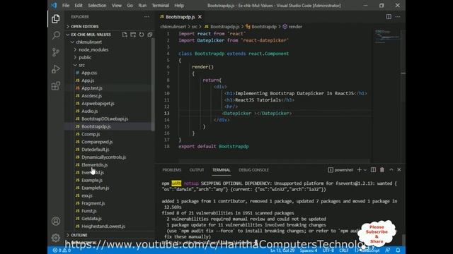 ReactJS datepicker bootstrap class component смотреть онлайн