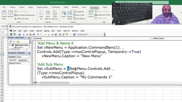 22 VBA Advanced (Adding Customized Menu and Add Ins) смотреть онлайн
