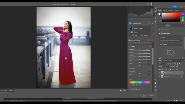 How to Quickly Change Clothes Color in Photoshop with Camera Raw Filter смотреть онлайн