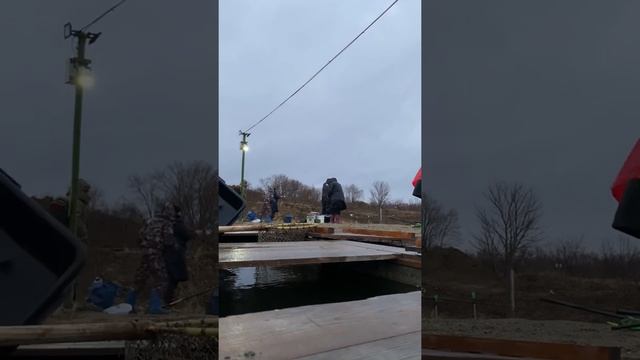 Платная рыбалка, пруд Чёрные камни 04.12.21. Запуск форели. смотреть онлайн