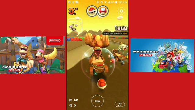 MARIO KART TOUR😎😎para android TEMPORADA SELVATICA COPA DONKEY KONG🚀 смотреть онлайн