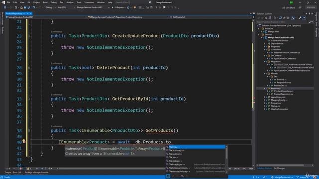 005 Реализация паттерна Репозиторий для Товаров Часть 1 смотреть онлайн