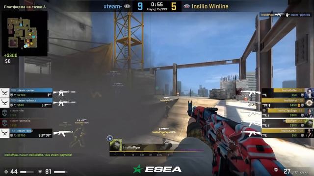 ВЗЯЛИ И СОБРАЛИСЬ! | ИНСИЛИО ИДУТ К ХЛТВ! / Insilio Vs Xteam - ESEA Advanced S42 (CS:GO)