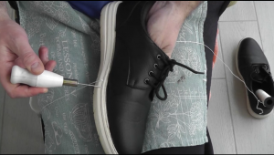 Как прошить подошву обуви своими руками.