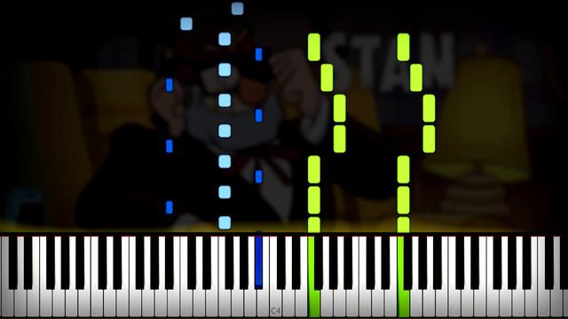 Gravity Falls - Intro【Opening, OST, Theme Song】Piano Tutorial (Sheet Music + midi) Synthesia cover смотреть онлайн