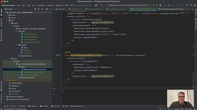 CRUD Repository with Hibernate Reactive and Eclipse Vertx смотреть онлайн