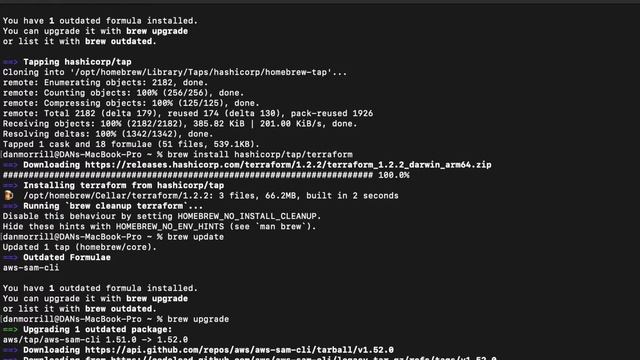Install Terraform using Homebrew on OSX Mac Pro смотреть онлайн