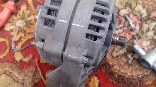 замена подшипников на генераторе .пошаговая разборка.