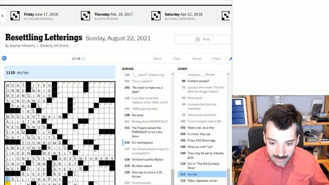 A Stunning Sunday Crossword Theme! - 22 August 2021 New York Times Crossword смотреть онлайн