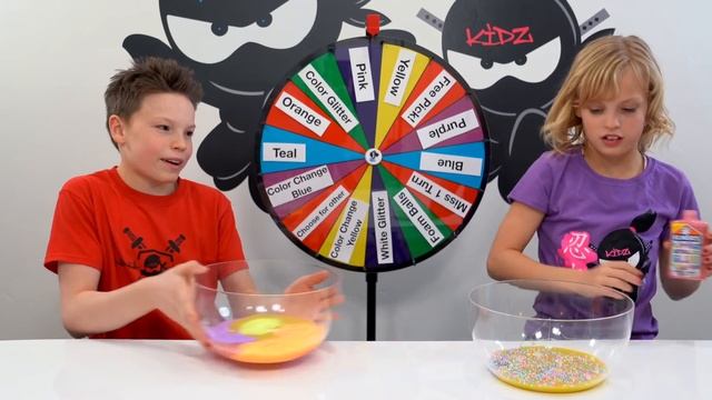 MYSTERY WHEEL OF SLIME CHALLENGE!! #Elmerswhatif смотреть онлайн