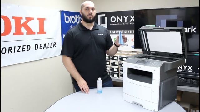 Lexmark MX517 | Onyx Imaging | OKC Printer Repair | How to Clean the Scanner Glass смотреть онлайн