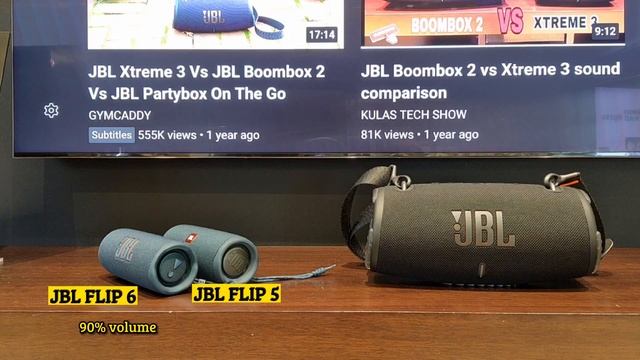 JBL Flip 6 & JBL Flip 5 vs JBL Xtreme 3 Sound comparison смотреть онлайн