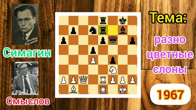 Смыслов - Симагин | Позиционная игра | Разноцветные слоны смотреть онлайн