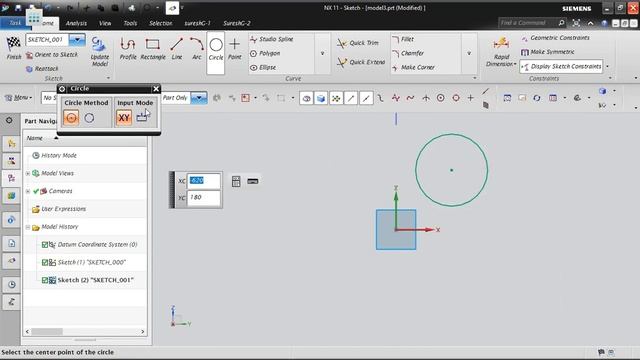 NX CAD Sketch Beginners Tutorial#15 | Sketch Preferences | Sketch Settings