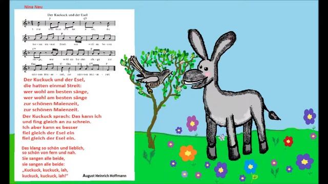 ♫DER KUCKUCK UND DER ESEL♫*.ТЕКСТ ДЕТСКОЙ НЕМЕЦКОЙ ПЕСЕНКИ С ПЕРЕВОДОМ НА РУССКИЙ ЯЗЫК смотреть онлайн